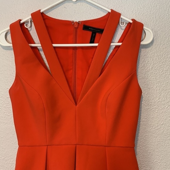 BCBG Red Strappy Pocket Dress - Clayre - Picture 2 of 8